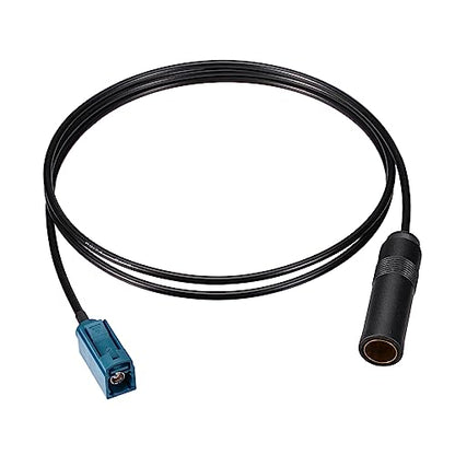 Bingfu Universal Vehicle Car Stereo FM AM Radio Antenna Adapter Cable Fakra Z Female to DIN Socket Connector Cable 1M 3.28ft for Car Stereo Audio HD Radio Head Unit CD Media Player Receiver - color: Fakra Z to DIN Socket 3.28ft