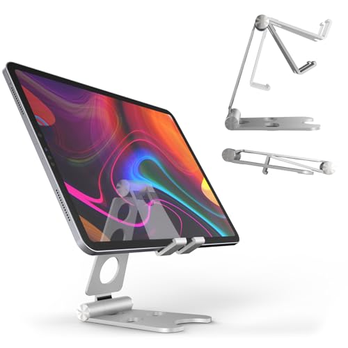Kado Aluminum Alloy Tablet Stand for Portable Monitor, Foldable iPad Stand - size: Aluminum Silver