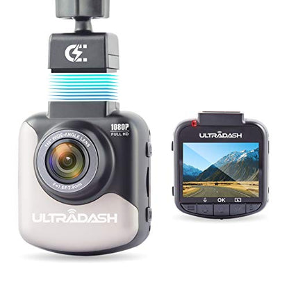 UltraDash Dash Cam, Magnetic Charging Mount, HDR High-end Night Image Sensor, 6 Layers Glass F1.8 140 Degree Wide Angle Lens, G-Sensor, 2 Inch LCD, Super Capacitor, Loop Recording - style: UltraDash C1