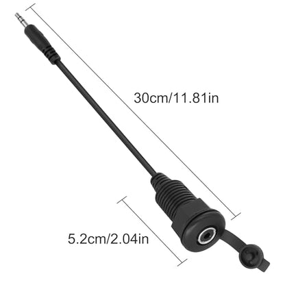 XMSJSIY 3.5mm TRS Panel Mount Stereo Audio Cable 3.5mm 1/8" TRS Male Plug