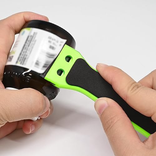 EHDIS 2pcs Plastic Razor Scraper 6-inch Long Handle Adhesive Remover Tool with 100 Double-Edge Blades for Window Tint Vinyl Scraper Decal Sticker Glue Remove (‌Neon-Green) - color: ‌neon-green