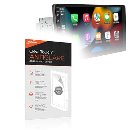 BoxWave Screen Protector Compatible with Woibugee Double Din Car Stereo (10 in) - ClearTouch Anti-Glare (2-Pack), Anti-Fingerprint Matte Film Skin