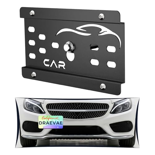 No Drill License Plate Bracket Fits Mercedes-Benz C Class/S-Class/A-Class