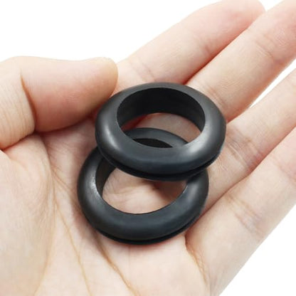 24 Pcs Rubber Grommet, 1" ID 1-1/16" Hole, Black - color: Black, size: 25mm (1 inch)-24pcs