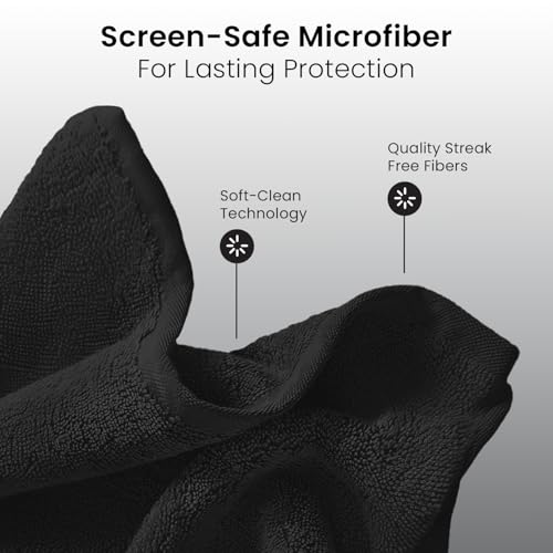 EVEO Electronic Wipes Screen Cleaner - Screen Wipes TV Screen Cleaner Wipes, Computer Screen Wipes, Laptop Screen Cleaner, ipad & Monitor Cleaner, Screen Cleaning Wipes - [90 Wipes + Microfiber Cloth] - size: 1 Count (Pack of 90)