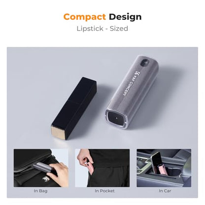 K&F CONCEPT 2-in-1 Screen Cleaning Tool, Includes 20ml Liquid, Grey & Pink