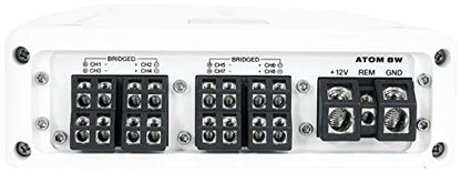 Rockville Atom 8W White 8-Channel Marine/Boat Amplifier Amp - color: White