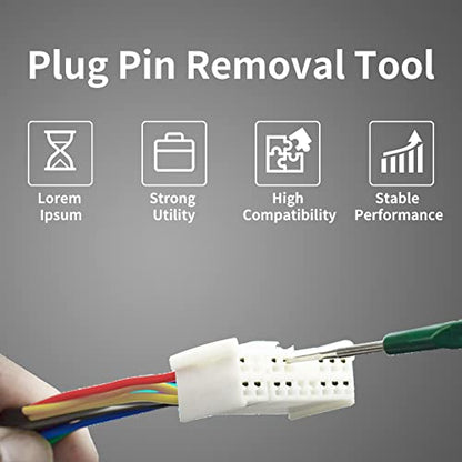 Terminal Tools, 5pcs/Set DIY Alloy Automotive Wire Harness Pin Removal Tool Plug Pin Removal Dismount Kit