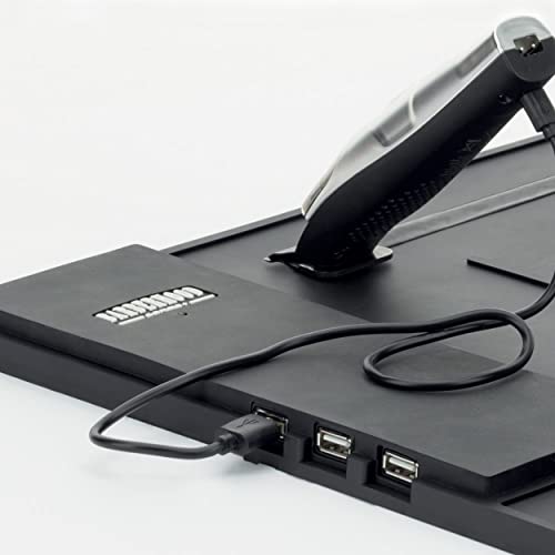 GAMMA+ Professional Barber Appliance Magnetic Mat and Station Organizer, Anti-Slip, Durable Hair Styling Tools - color: Black USB Hub