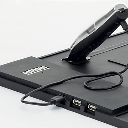 GAMMA+ Professional Barber Appliance Magnetic Mat and Station Organizer, Anti-Slip, Durable Hair Styling Tools - color: Black USB Hub