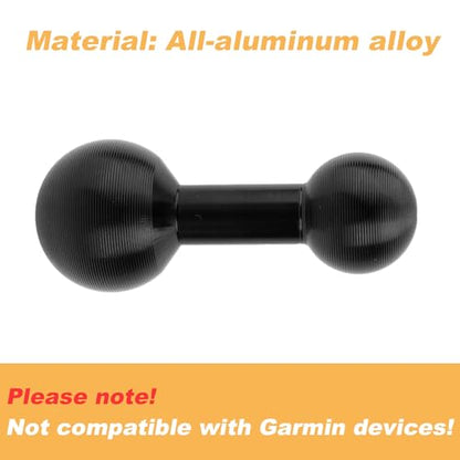 25mm to 20mm Ball Adapter, Aluminum Alloy Ball Mount Extension Connector for Motorcycle Phone Mount ATV Boat Dash Cam Holder