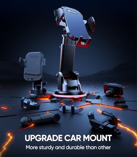 VICSEED Stable Car Phone Holder [Upgraded Strongest Suction, Won't Break] - color: Dark Blue