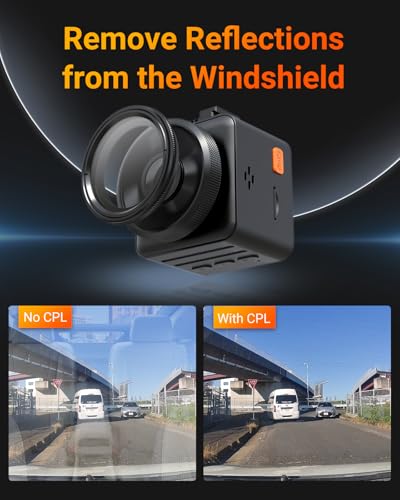 Vantrue 40mm Ultra-Slim CPL Circular Polarizer Filter for Dash Cam