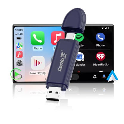 Carlinkit Mini SE Pro Wireless CarPlay Adapter, Wired to Wireless Converter for OEM Factory Wired CarPlay/Android Auto Cars, 5GHz WiFi Fast Connect with USB C/A Dual Port - color: Dark Blue