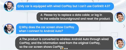 Carlinkit 4.0 Wireless CarPlay & Android Auto Adapter, Plug & Play, 2 in 1 - Fit for Factory Wired CarPlay Cars from 2015 to Now, No Latency, Online Upgrade, Auto-Connect After Set