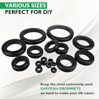EASYEAH 30 Pcs Rubber Grommets for Wiring 1-1/2 in Panel Hole, 1-3/8 in ID - size: 1-1/2"DH, 1-3/8"ID, 30pcs