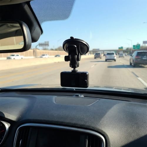 Universal Car Dash Cam Mount - Vacuum Suction Cup Holder with 4 Interchangeable Heads for GPS Navigation and Dashboard Recorder(Buckle w/o CardPos) - style: Buckle w/o CardPos