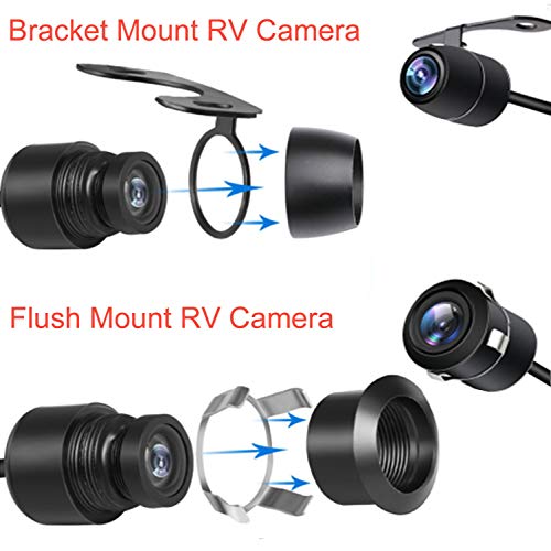 HD Universal Backup Camera, 480p CMOS, 2 Installation Options, Waterproof, 12V, Car Monitor Compatible