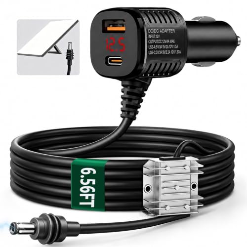 Starlink Mini Car Adapter,6.56FT3in1 Ultra Stable Starlink Mini Car Charger - color: 6.56FT/2M