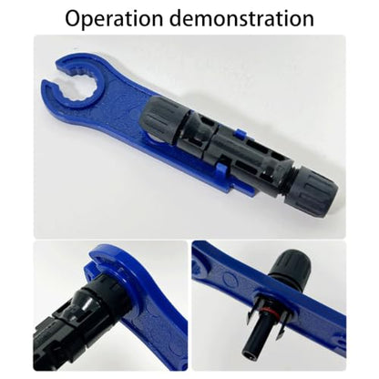 16Pcs MC4 Solar Connectors Kit, 30A 1000V Male Female with Wrench - color: MC4 Terminal 16pcs