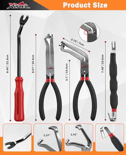 3PCS Automotive Electrical Disconnect Pliers Kit with Trim & Terminal Tools