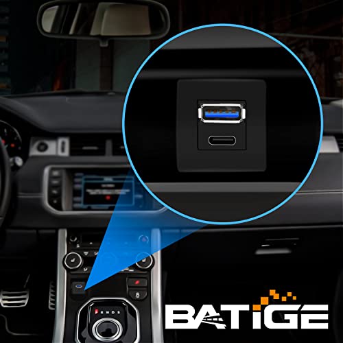 USB 3.0 수 - 타입 C 3.0 암 및 USB 3.0 수 - 암 자동차 플러시 마운트 케이블 USB C 3.0 패널 마운트 케이블 자동차 트럭 보트 오토바이 대시보드용 0.3m(1피트) - size: 1피트, style: 스퀘어 U3에서 C3 & U3에서 U3까지