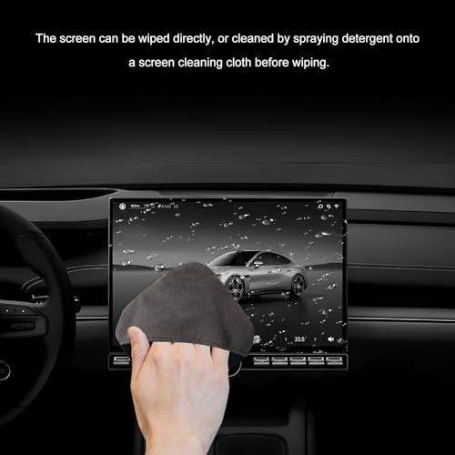 Car Screen Cleaner, 4.13"×4.13" Square Microfiber Auto Touchscreen Cleaning Cloth Foldable Wipes, Non-Scratch Touch Screen Cleaning Pad for Vehicle Dashboard Display - color: Square