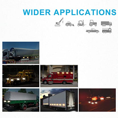Agrieyes W02 Magnetic Flashing Lights, Wireless Strobe Lights, Amber/White - color: Amber/White