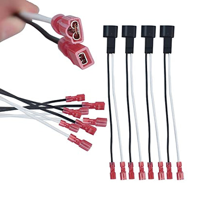 4 Pack Speaker Harness Replacement for Ford Lincoln Chevy GMC Mercury Mazda Models Front Rear Door Speaker Wiring Harness Adapter 72-5600 - Door Speaker Replacement - style: 72-5600