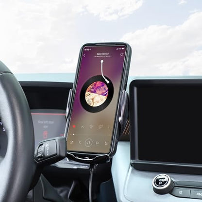 Car Mobile Phone Holder Compatible with Ford Maverick 2022-2025 Center Console Multimedia Display Left Side Panel Cell Phone Mount Dashboard Vent Clip Bracket Universal Phones Navigation Accessories - style: Style D