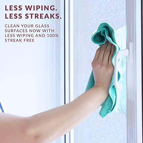 HOPE'S Perfect Glass Cleaner, Streak-Free, Ammonia-Free Window, Mirror, Screen, and Shower Door Cleaner, Indoor and Outdoor Glass Surfaces, 32 Fl Oz Spray Bottle and 67.6 Fl Oz Refill, Pack of 4 - style: 32 Fl Oz Spray Bottle and 67.6 Fl Oz Refill (Pack o