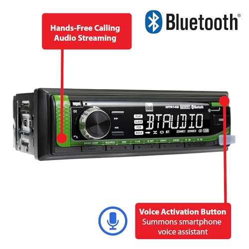 Dual Electronics TRKUB14G Tractor Radio for Kubota Bluetooth Weatherproof - style: Kubota