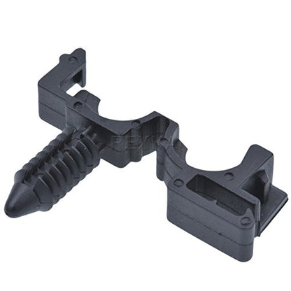 Rexka 20pcs Wire Cable Loom Routing Retainer Clip I.D. 1/4" O.D. 3/8" Compatible with GM 12040984 - size: 3/8" OD 1/4" ID
