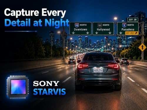 A11 4K Front + 2K Rear Dash Cam, 256GB microSD Included, Dash Camera with STARVIS Sensor, 5GHz WiFi, GPS, ADAS, HDR Night Vision, 24/7 Parking Monitor (Hardwire Kit Included), 3.4” IPS Screen