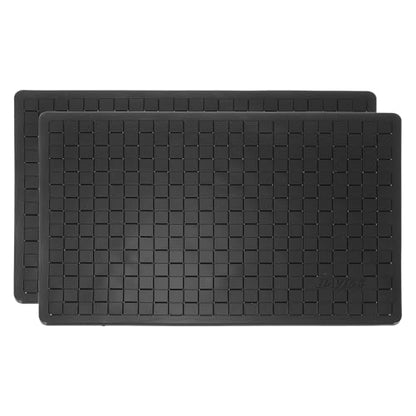 2Pcs Car Dashboard Anti-Slip Mat, 7.09" x 4.92" Phone Grip Pad Non-Slip PU Mat Anti-Skid Holder for Phone Keys Sunglasses Electronic Devices, Black - color: Black, size: 7.09" x 4.92"