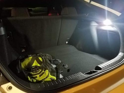 iJDMTOY Super Bright 2W High Power Xenon White Full LED Luggage, Glove Box, Cargo Area Light Assembly Compatible With BMW E30 E36 3 Series, E34 5 Series MINI R50 R52 R53, etc - style: Xenon White