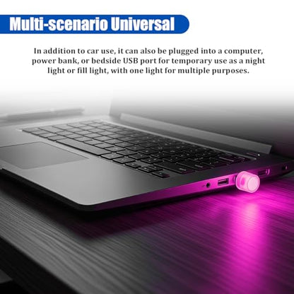 4 Pack USB LED Ambient Lights, Pink/Purple - color: Pink/Purple