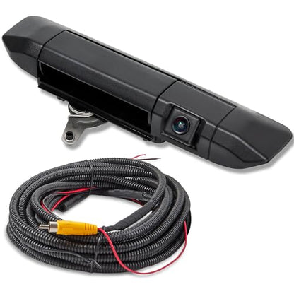 EWAY Tailgate Handle Backup Camera for 2005-2014 Toyota Tacoma, Liftgate Door Handle Latch Replacement Reverse Rear View Back Up Camera, RCA Aftermarket Input, Replaces# 6909004020 69090-04020
