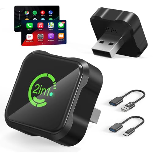 Upgraded Wireless CarPlay & Android Auto Adapter