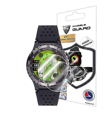 IPG for SkyCaddie LX5 - LX5C GPS Golf Watch Screen Protector (2 Units) Invisible Ultra HD Clear Film Anti Scratch Guard-Smooth/Self-Healing/Bubble -Free for LX5