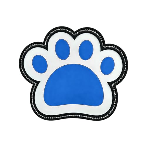Bling Bear Claw Car Dashboard Non Slip Mat, Rhinestone Car Dashboard Grip Pad, Vehicle Strong Sticky Pads for Cell Phone, Sunglass, Key, Glass, Electronic Devices (Blue) - color: Blue