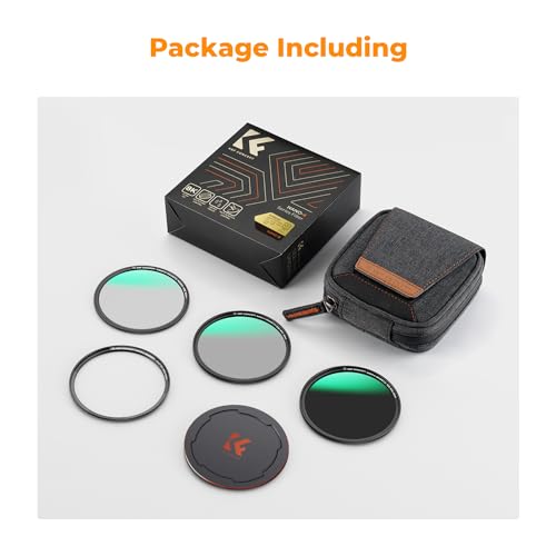 K&F CONCEPT 49mm Magnetic Filter CPL+ND8+ND64+Magnetic Basic Ring+Lens Cap - size: 49mm