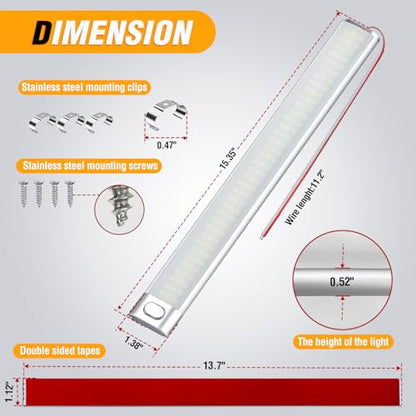 Nilight LED Interior Light Bar 6PCS 15.4 Inch Strip Lights White - color: White Interior Lights-15.4" 6PCS