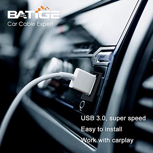 Square Single Port USB 3.0 Panel Flush Mount Extension Cable 3ft - size: 3ft