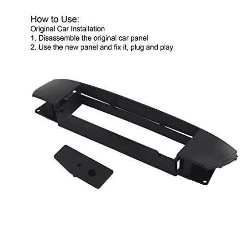 1Din Radio Fascia Dash Plate Frame for BMW Z4 (E85/E86) 2003–2009 – ABS Stereo Trim Kit with Dust-Seal Fit and Tool-Free Installation Stylish Convinient