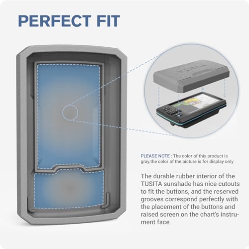 TUSITA 010-13130-00 Protective Cover Compatible with Garmin Striker 5cv 5dv,Vivid 5cv - Fishfinder Silicone Sun Cover