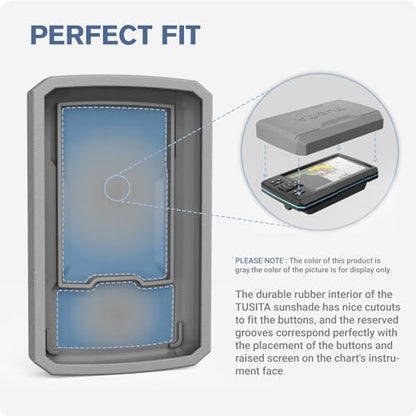 TUSITA 010-13130-00 Protective Cover Compatible with Garmin Striker 5cv 5dv,Vivid 5cv - Fishfinder Silicone Sun Cover