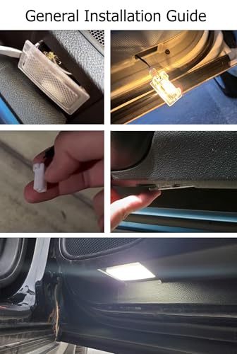 iJDMTOY Xenon White 18-SMD Full LED Under Side Door Courtesy Lights, Footwell Lights, Compatible with Dodge Charger Challenger Dart Stratus Magnum Avenger, Chrysler 200 300 Sebring - style: Xenon White