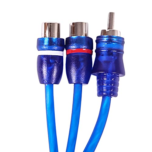 Skar Audio 1-Male to 2-Female RCA Y-Adapter (12-inches) Interconnect Cable - SKARRCA-1M2F (Pack of 2) - size: 1-Male to 2-Female Y-Adapter - 1 foot (Pack of 2)