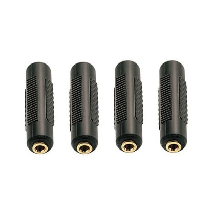 WISYIFIL 3.5mm （1/8 Inch ） to 3.5mm （1/8 Inch） Stereo Jack Female to Female Adapter Connector Gold Plated (4 Pack)